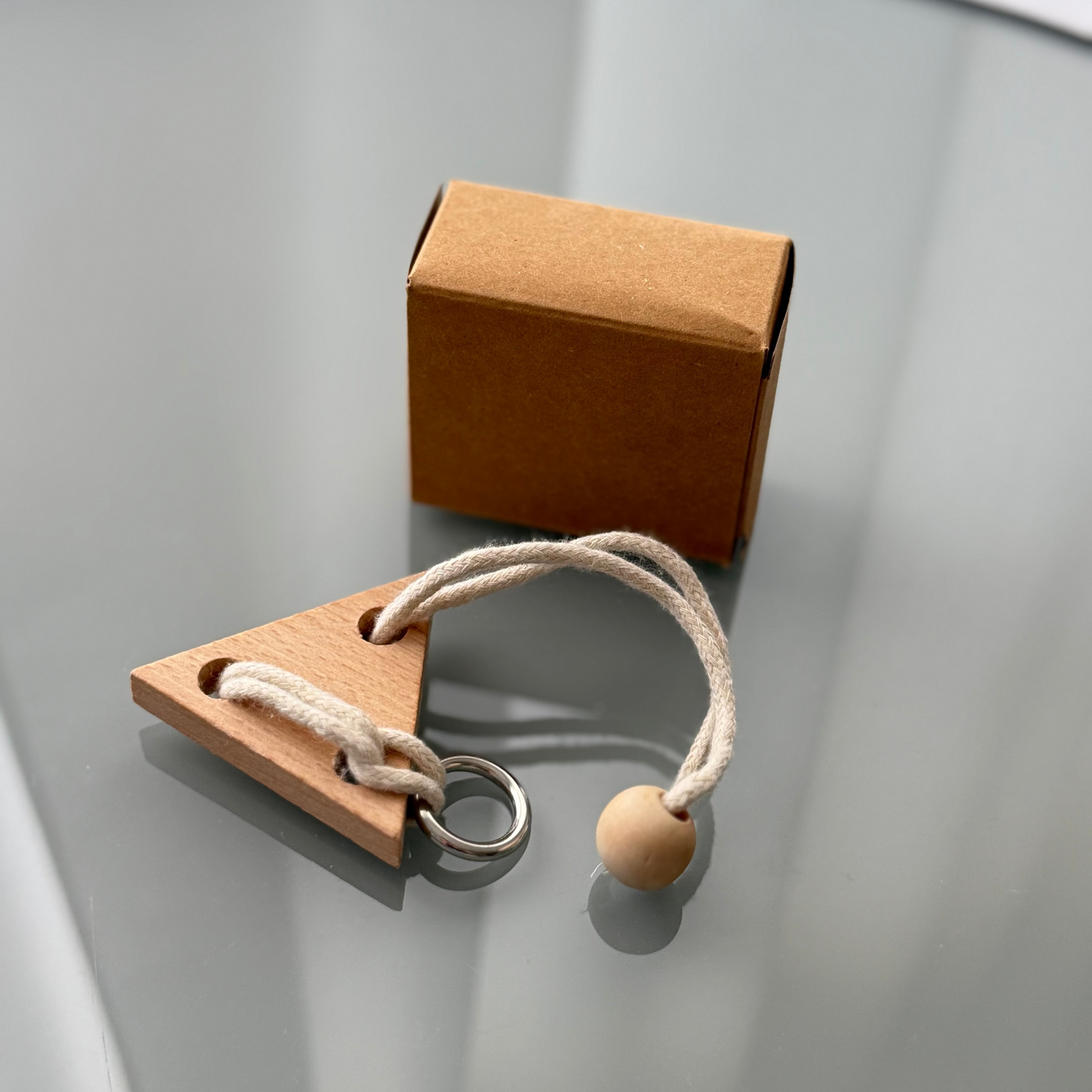 Trójkątna Łamigłówka Drewniana
